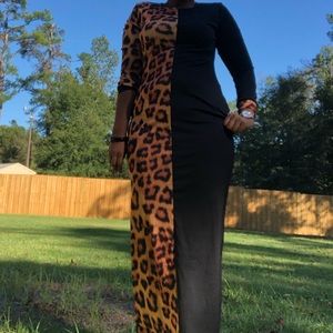 Choose Choose Your Side Animal Print Maxi